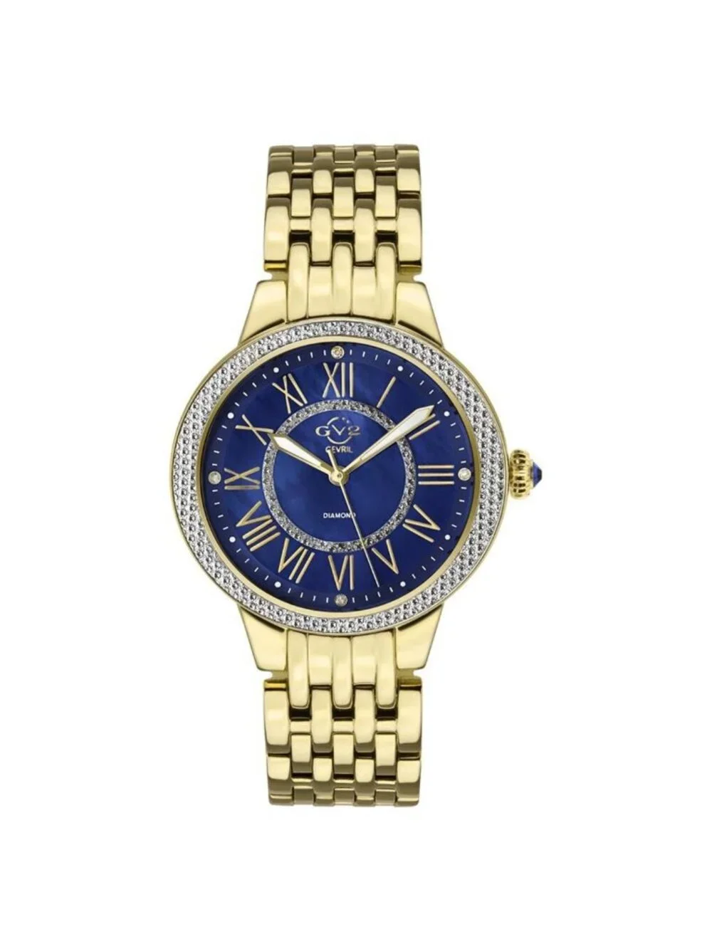 NWT Gv2 By Gevril Astor II Mother of Pearl Dial Ladies Watch